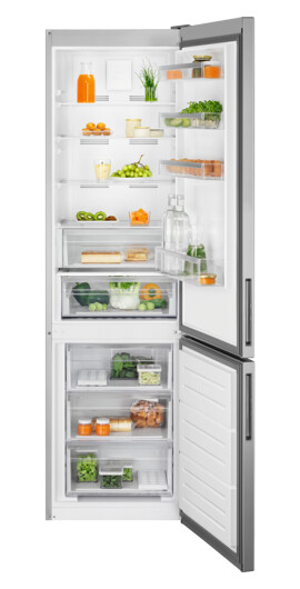 Electrolux 2M Kombiskap Kjøle- og Fryseskap Grå/Stål