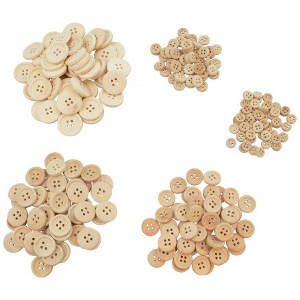 Infinity Hearts Assorterte Knapper i Tre 8 23mm 250 stk Infinity Hearts Assorterte Knapper i Tre 8 23mm 250 stk