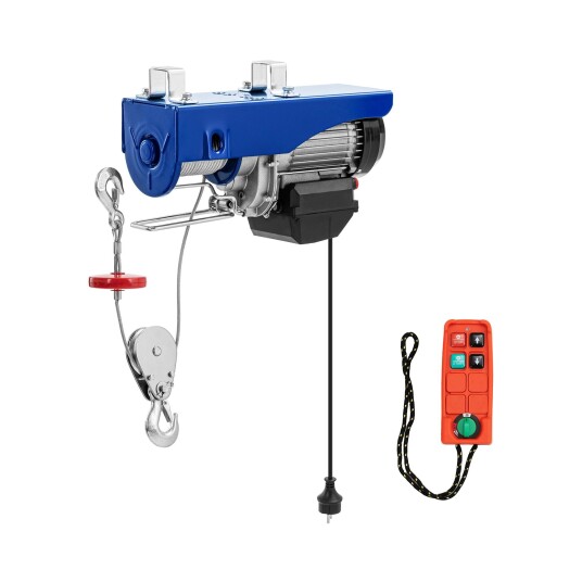MSW Vaierløfter - 1350 W - 800 kg - 12 m - med fjernkontroll 10062132