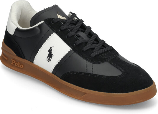 Polo Ralph Lauren Leather/Suede Hrt Aera Pp Sk Ltl   Black   45