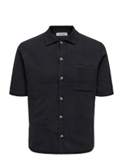 ONLY & SONS Onssilas Reg Ss Shirt Knit Black L