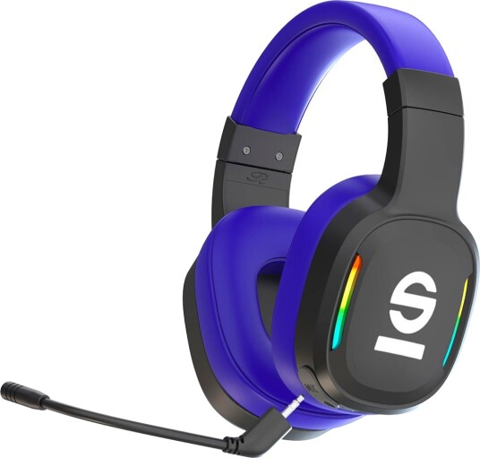 Sparco PRO RACE Trådløst Gaming Headset Svart/Blå Sparco PRO RACE Trådløst Gaming Headset Svart/Blå