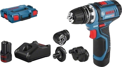 Bosch GSR 12V-15 FC Borskrutrekker med batteri og lader