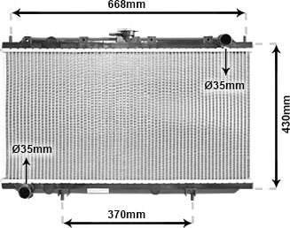 VAN WEZEL 13002179 Radiator motorkjøling VAN WEZEL 13002179 Radiator motorkjøling