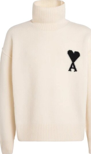 Ami Paris Herre Strikkevarer Beige S,