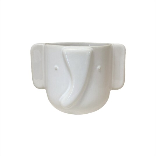 OYOY Mini Elephant Pot Offwhite M107534