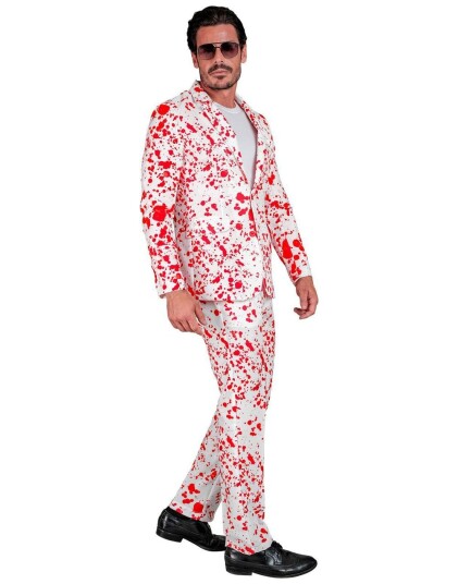 UV Glow Bloodsplatter Kostymedress til Mann M UV Glow Bloodsplatter Kostymedress til Mann M