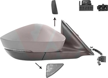 VAN WEZEL 7647828 Sidespeil