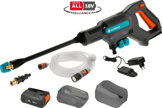 Gardena Høytrykksvasker Batteri Aquaclean 21/18v P4a Komplett Sett
