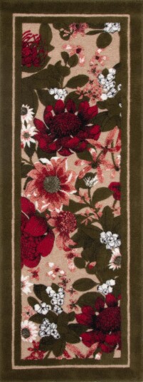Frati Home Gulvteppe Kokt Ull FlowerField 75x200