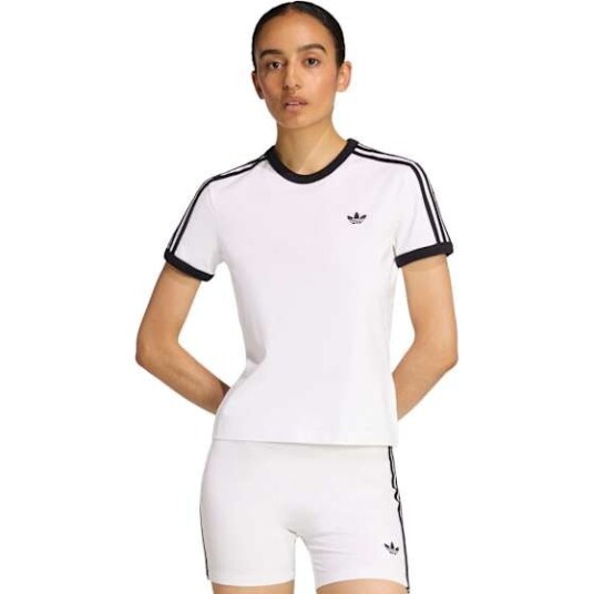 Adidas Originals 3S Tee Slim   White   M