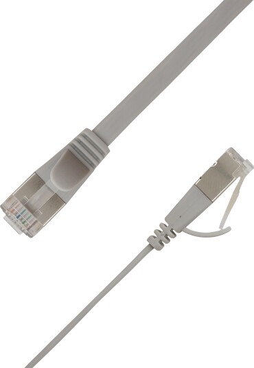 LinkIT Flat U/FTP Cat6A Grey 5m AWG