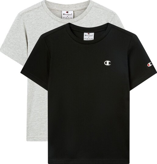 Champion T skjorte SS Tee 2 pakning Svart