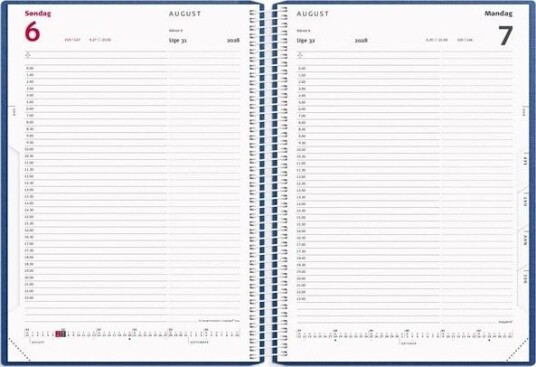 Mayland Timekalender bl PP plast 2028 Mayland Timekalender bl PP plast 2028