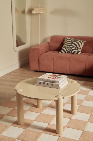 Ellos Home Salongbord Pussel Ø 80 cm Gul