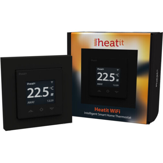 Heatit WiFi Termostat 16A Sort - 5430588 Heatit WiFi Termostat 16A Sort - 5430588