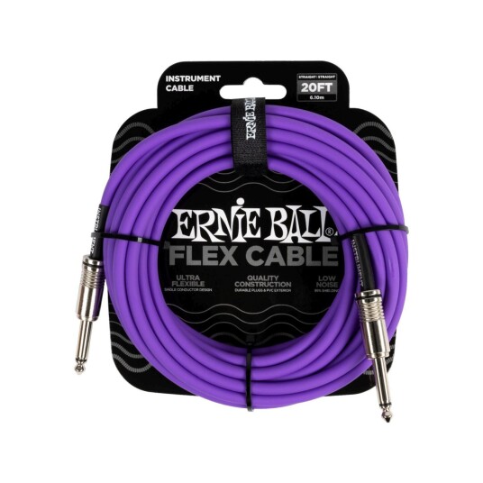Ernie Ball 6420 Instrumentkabel 6m Lilla
