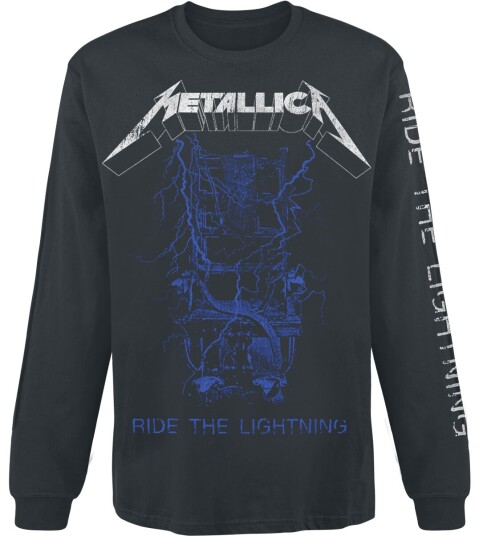 Metallica Langermet skjorte Fade S til XXL Herrer svart