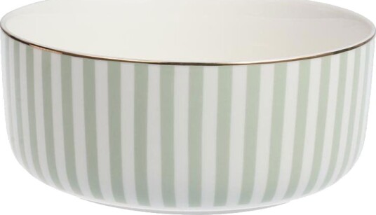Nova Abby Serveringsbolle 20cm Grønn m/Gullkant