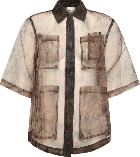 Day Birger et Mikkelsen Daymina   Organza   BROWN SNAKEY   44