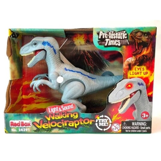 Dinosaur Opptrekkbar Velociraptor med lyd og lys Dinosaur Opptrekkbar Velociraptor med lyd og lys