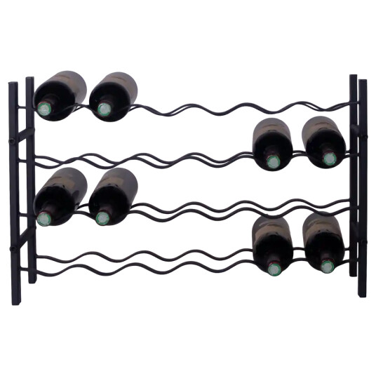 Vinikea Fina 24 flasker Svart metall