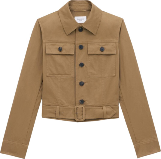 Saint Laurent Dame Jakker Beige L, Saint Laurent Dame Jakker Beige L,