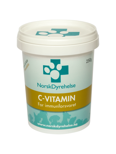 Norsk Dyrehelse C-Vitamin Kosttilskudd for Hund og Katt 250g Norsk Dyrehelse C-Vitamin Kosttilskudd for Hund og Katt 250g