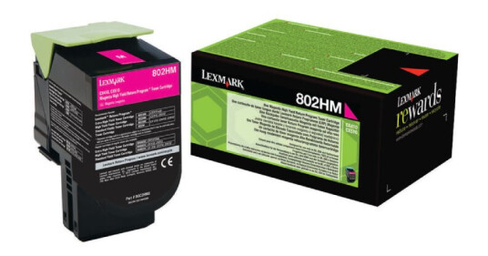 Lexmark 802HM M Toner - 80C2HM0 Original - Magenta 3000 sider