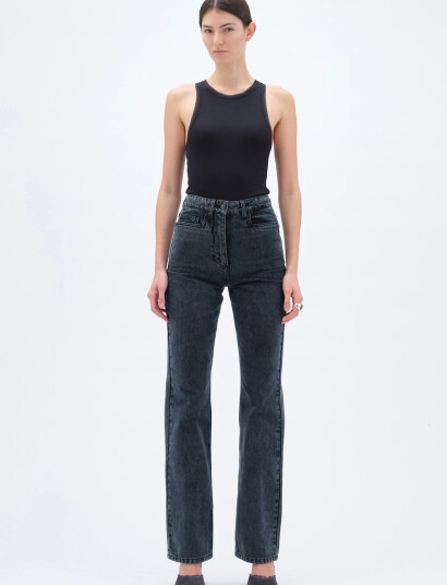 REMAIN Birger Christensen Slim Boot Cut Jeans Black 25 REMAIN Birger Christensen Slim Boot Cut Jeans Black 25