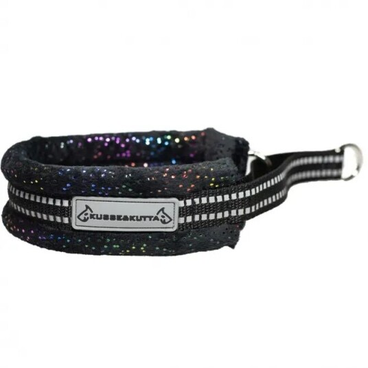 Kusse & Kutta Kusse&Kutta Hundhalsband Svart Glitter (5)