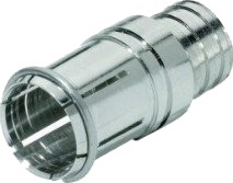 Wisi Koaksialadapter F-Type Til F-Quick DV 95 Sølv 100 Stk