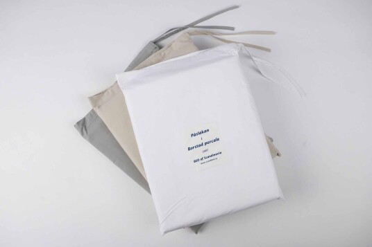 Scandinavian Bedding Laken børstet percale Hvit 280 x 270 Bomull Hvit