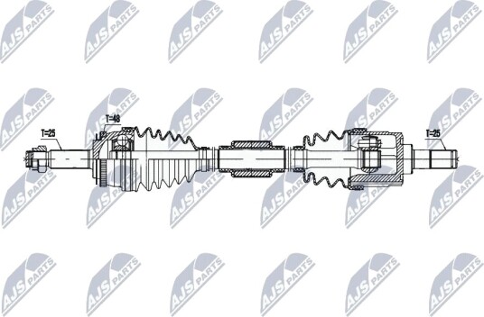 Nty Drivaksel NTY NPW KA 382