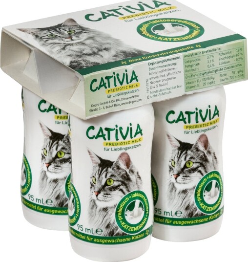 Cativia Kattemelk 4 X 95 ml Cativia Kattemelk 4 X 95 ml