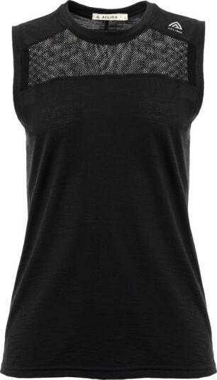 Aclima Women's LightWool Sports Singlet M, Jet Black