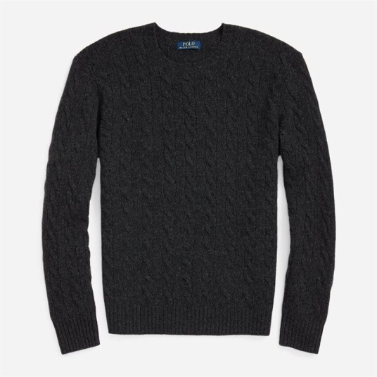 Ralph Lauren Lscablecnpp-Long Sleeve-Pullover Dark Granite Hthr