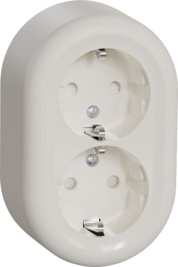 Schneider Electric Renova WDE016197 Stikkontakt 2-veis, jordet, utenpåliggende Hvit Schneider Electric Renova WDE016197 Stikkontakt 2-veis, jordet, utenpåliggende Hvit