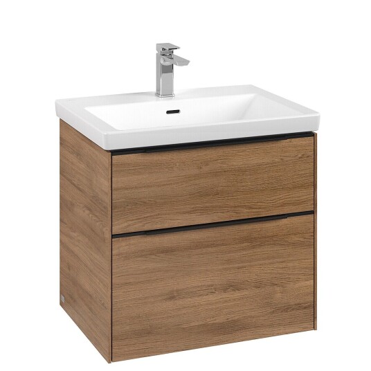Villeroy & Boch Subway 3.0 Servantskap m/2 skuffer 622x576x478 mm Kansas Eik Villeroy & Boch Subway 3.0 Servantskap m/2 skuffer 622x576x478 mm Kansas Eik
