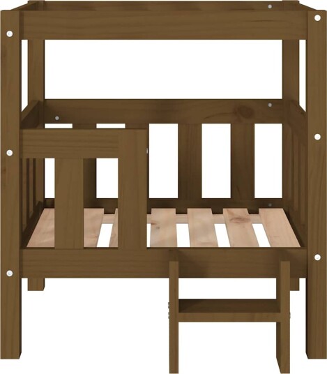 Vidaxl Hundeseng Honningbrun 65.5X43X70 cm Heltre Furu
