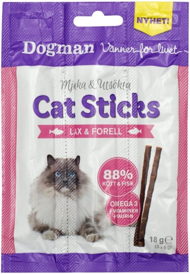 Dogman Cat Sticks 3-Pack Laks/Forell