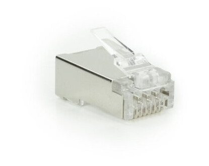 Act Cat6a Pass-Through Shielded Modular Rj45 Connector (Td168p)