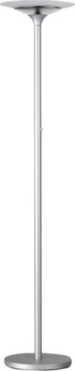 Unilux Premium Variaglass   Torchiere Gulvlampe   Led   22 W   Klasse A+   3000 K   Mattert Metallgrå