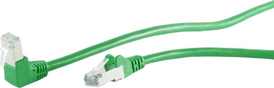 S/Conn Kvalitetspatchkabel Vinklet S/Ftp Dobbeltskjermet Vinklet Rett Cat. 6 Grønn 20 M 1660864093