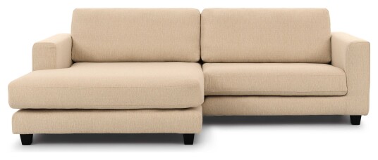 Juvila BILBAO Sofa m. bred sjeselong XL venstre, Sand Unoliving