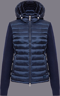 Colmar Women´s Glossy Hybrid Jacket with hood Navy Blue 38