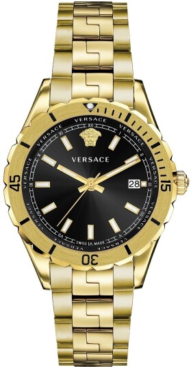 Versace Herreklokke VE3A00820 Hellenyium Sort/Gulltonet stål Ø42 mm