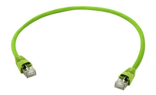 Telegärtner 100008993 Rj45 Netværkskabel Patchkabel Cat 6A S/Ftp 10.00 M Grøn Flammehæmmende Med Låsebeskyttelse Parskærm Dobbeltskærmet Ul-Certificeret 1