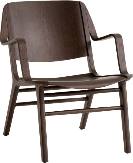 &Tradition &tradition; - Ax Lounge Chair Hm11 W. Armrest Dark Stained Oak Spisestoler Hvidt & Mølgaard Tre Farget