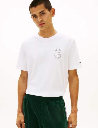 Tommy Hilfiger Brand Love Roundel Tee White S